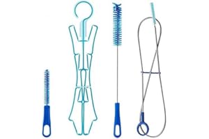 Luoji Poche à eau avec brosse de nettoyage, poche à eau anti-fuite, kit d'hydratation, kit de nettoyage, isolateur de tuyau, couvercle pour le sport, la randonnée, le vélo