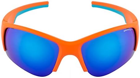 julbo sunglasses J 433 Dust 3132 Acetate plastic Blue - Orange Grey with Gold mirror effect