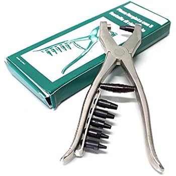 Pinza Fustellatrice Per Fori - 6 Misure Da 2 A 4.5mm, Per Pelle E Cuoio - Foto 1