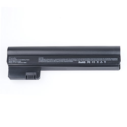 Vinteky® Notebook-Akku HP Mini 110-3000, Mini 110-3100 Serie, 06TY, 607762-001, 607763-001, HPMH-B2885010G00012, HPMH-B2885010G00011, HSTNN-06TY, HSTNN-CB1T, HSTNN-CB1U, HSTNN-CU1T, HSTNN-DB1U, HSTNN-E04C, HSTNN-TY03, HSTNN-TY06, TY06, WQ001AA, WQ001AA#ABB (Li-Ion 10,80 V 5200 mAh)