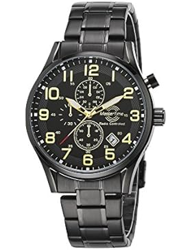 Master Time Funk Specialist Series Chrono-Look Herrenuhr MTGS-10565-22M, Edelstahl Armbanduhr