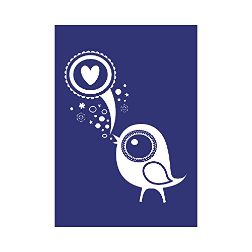 Rayher 4500000 Schablone, Love-Bird, DIN A4, 1 Schablone + Rakel im SB-Btl.