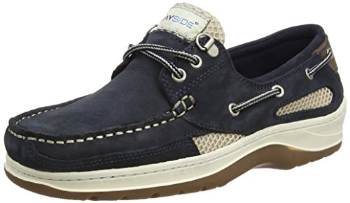 Quayside Unisex Adults’ Sydney Boat Shoes, Blue (Navy), 6.5 UK