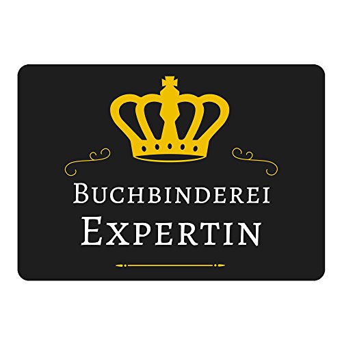 Preisvergleich Produktbild Mousepad Buchbinderei Expertin schwarz