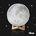 Produktbild 3D Magical Moon Night LED Licht HARRYSTORE Moonlight Tisch Schreibtisch USB Lampe mit Rahmen (18cm)