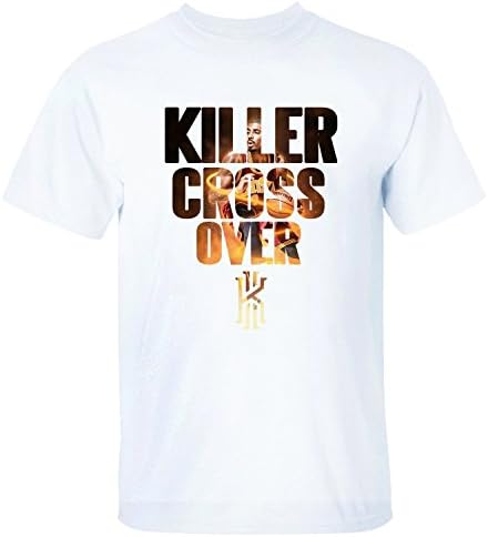 Yrewer Men's Killer Cross Over Kyrie Irving Logo Cleveland Cavaliers #2 T Shirt