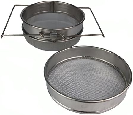 Apiformes Classic Double Sieve Diameter 23 cm Honey Strainer | Stainless Steel | Honey Harvesting | Honey 7 | Beekeeping Supplies | Apiary