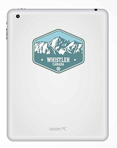 2 x Whistler Kanada Vinyl Aufkleber Aufkleber Laptop Auto Reise Gepäck Label Tag # 9771 – 10cm/100mm Wide - 3