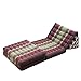 Produktbild Traditionelle Thai Klappmatratze mit orientalischen Stil Dreieck Recliner Sitzkissen Yoga Massage oder Entspannung Fensterbank Kissen Sofakissen und andere Dreieck Taille Kissen (165 * 50 * 30cm)
