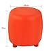 Coavas PU Bounded Leather Round Shape Comfortable Coffee Table Ottoman Footstools Ottoman,orange