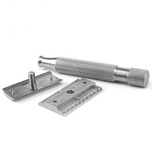 Above The Tie Kronos Aggressive H1 All Stainless Steel Closed Comb Safety Razor - No Blades Included - Image 3