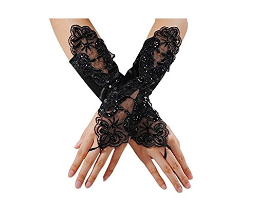 Hosaire 1 Stück Spitzenhandschuhe Mode Sexy Venezianische Maskerade Augenmaske Lace gloves