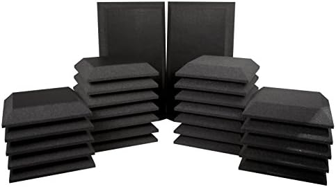Ultimate Acoustics UA-KIT-SB3 12 x 12 x 2-Inch Bevel with Vinyl Wall Panels (Pack of 12) and Bass Traps with Vinyl (Pack of 2)