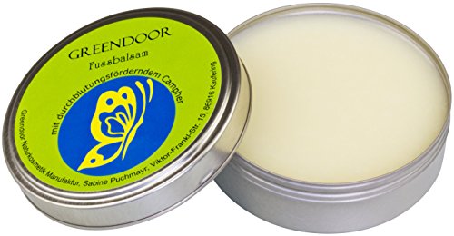 Greendoor Fussbalsam mit BIO Kakaobutter, jetzt den VERGLEICHSSIEGER kaufen, Fusscreme & Schrundensalbe, 4-fache Ergiebigkeit, Naturkosmetik, Fuß Balsam - 2