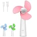 Produktbild Mystery Handventilator, Miniventilator, USB wiederaufladbarer Lüfter, Mini USB Fan, Lüfter Ventilator, Elektrische Personal Fans,mit 3.7V 1200mAh 18650 Li-ion Batterie für Heiße Sommeraußen Reisen