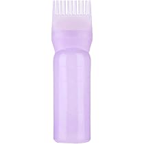 ELANE Haaröl-Kammflasche, 4 Stück – Applikator Für Haaröl & Haarfarbe, 170 Ml, Mit Kamm-Aufsatz