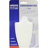Dr. Junghans Medical 29080 Einnehmebecher mit Griff, milchig, Deckel 12 mm