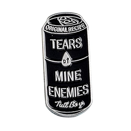 Febelle Broche Rock Punk Métal Cadeaux Pin Accessoires Pop-Top Larme de Mes Ennemies Vintage Vêtements Accessoires décor Sac à Dos