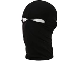 Black Ultra Thin 2 Hole Balaclava Ski Moto Bike Face Mask Sports ...
