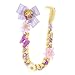 Disneyprincess Girls Tangled Glitter Bow Long Plaited Faux-Hair Clip in Blonde