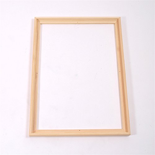 2 SCHATTENFUGEN BILDERRAHMEN PINIENHOLZ UNBEHANDELT für Leinwände & Keilrahm im Format 40 x 50 cm