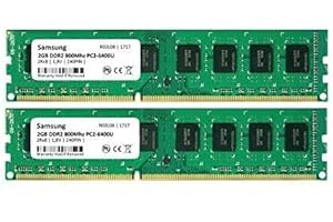 MAXANO Samsung 4GB Dual-Channel KIT (2x 2GB) DDR2 800Mhz PC2-6400 240pin Desktop Arbeitsspeicher RAM Memory 3rd DIMM