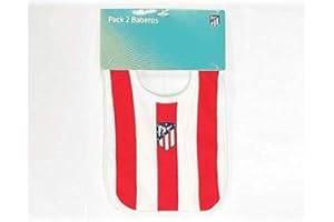 NEW IMPORT Pack de 2 baberos del Atlético de Madrid - Rojo/Blanco