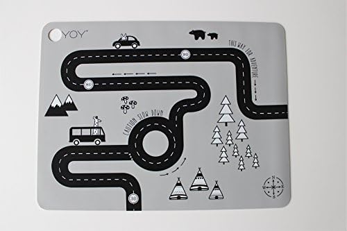 Placemat Coaster Adventure Game OYOY Roads Made of Silicone