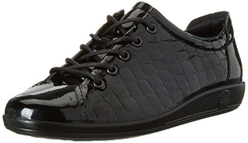 Ecco Soft 2.0, Zapatos de Cordones Derby para Mujer, Negro (Black 51052), 38 EU - ECCO