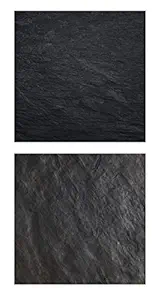 Backdrop Surfaces Flatlay Tabletop Photography Board of 24x24 INCHES, 6MM Thickness, 2 Sides Design for Jewellery, Food, Small Product Photography (BS-920 NaturalBlackRock, TropicalRock)