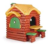 Stabil FEBER Famosa 800002884 - Woodland Cottage - Spielhaus wie eine Holzhütte, für Kinder von 2 bis 5 Jahren