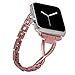 Produktbild NikoStore Bands für Apple Watch 38mm,Rosegold iWatch Series 4 40mm Damen Bling Edelstahl Armband,Uhrenarmband Wristband Zubehör für iWatch Series 4/3/2/1,Sport,Edition,Nike+