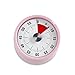 Produktbild ADE Mechanischer Küchentimer TD 1704. Klassischer Kurzzeitmesser mit Rundskala zum Aufziehen. Durchmesser 6 cm. Akustisches Signal nach Zeitablauf. Zuverlässige Eieruhr. Farbe: Rosa