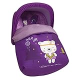 Cubrepiés con Cremalleras a ambos lados del saco para desmontar fácilmente y dejarlo como funda para utilizarlo en época con menos frío