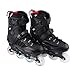 Produktbild 1 Paar Skates 8 Räder Full Flash LED Rad Skates Fancy Gerade Erwachsene Rollschuhe Professionelle Männer Und Frauen Skates Schuhe - Schwarz 36