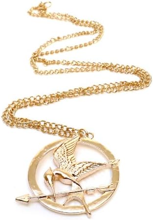 Golden Mockingjay Necklace – Hunger Games – Women’s Necklace