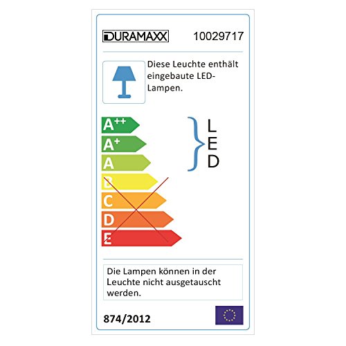 DURAMAXX Heizsporn Deckenheizstrahler Infrarot-Heizstrahler (Karbon-Heizelement, 700 / 1300 / 2000 Watt, LED-Beleuchtung, Fernbedienung, Schutzklasse IP34, Deckenmontage) silber - 2
