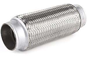 LLWQUANZSS Tubo di scarico flessibile Tubo flessibile di scarico in acciaio inossidabile resistente flessibile di riparazione Accessori per auto Universale 2 x 7,9 pollici 2,2 x 7,9 po(51MM*200MM)