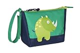 Lassig Cute Hanging Lightweight Kids Bathroom Wash bag Toiletry Travel Bag with multiple compartments, Wildlife Rhino