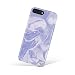 Produktbild iPhone 8 Plus hülle Marmor, iPhone 7 Plus Schutzhülle, Akna Charming-Serie, flexible TPU, weiche rückwärtige Schutzhülle fürs iPhone 8 Plus & 7 Plus [Purple Marble Texture](510-DE)
