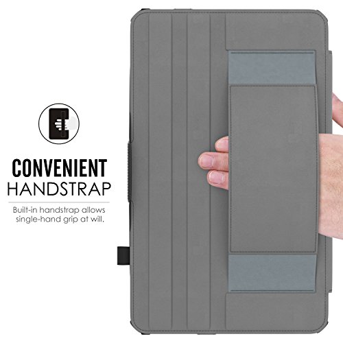 MoKo Samsung Galaxy Tab A 10.1 Hülle – MoKo Slim-Fit PU Leder Schutzhülle Smart Case mit Stift-Schleife / Standfunktion und Auto Sleep / Wake Up Funktion für Samsung Galaxy Tab A 10.1 Zoll (2016) Wi-Fi/ LTE T580N / T585N Tablet-PC, Schwarz - 7