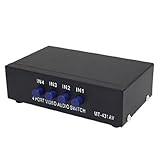 El paquete incluye: 1 x 4 via conmutador der audio video