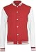 Produktbild Urban Classics 2-tone College Sweatjacket TB207, size:XL, Farbe:red/white