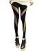 Allegra K Women Sheer Mesh Elastic Waist Leggings Footless Tights