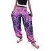 Produktbild Damen Männer Pumphose Pluderhose Leichte Haremshose Boho Feder Kleine Augen Kompass Drucken Freizeithose Aladinhose Hose Laterne Yogahosen by WWricotta