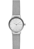 Skagen Damen-Armbanduhr Analog Quarz One Size, silberfarben, Silber