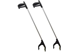 Hillfield 2 Greifzangen, Müllzangen, Greifer, Greifhilfen, Zangen aus Alu mit Magnet