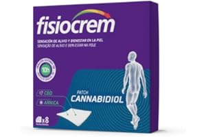 FISIOCREM | Fisiocrem Patch Cannabidiol | 8 Parches | Alivio y Bienestar en la piel | Liberación Cannabidiol 10h