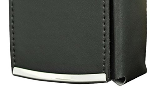 Panegy Herren Leder Zigarettenetui Zigarettenbox Zigarettenhülle für 20er Zigarettenschachtel – Verfügbar für Gürtel – Stilvoll und Praktisch – Schwarz – 10.5*8*3.5cm - 4