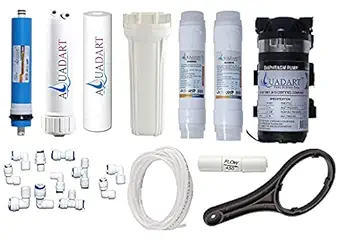 AquaDart Full RO Service kit with 100 GPD Membrane with housing, 100 GPD Pump, Inline FIlter, FR for all Water Purifiers